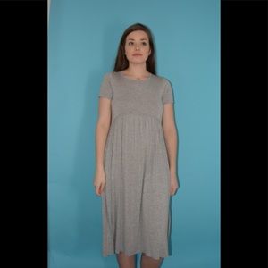 Gray Midi Dress